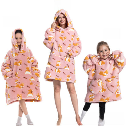 Fun Oversized hoodie blanket for Kids