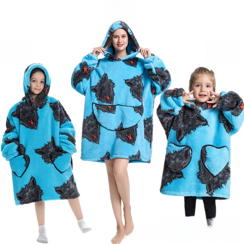 Fun Oversized hoodie blanket for Kids