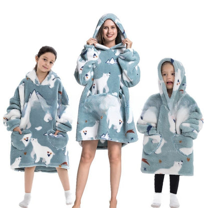 Fun Oversized hoodie blanket for Kids