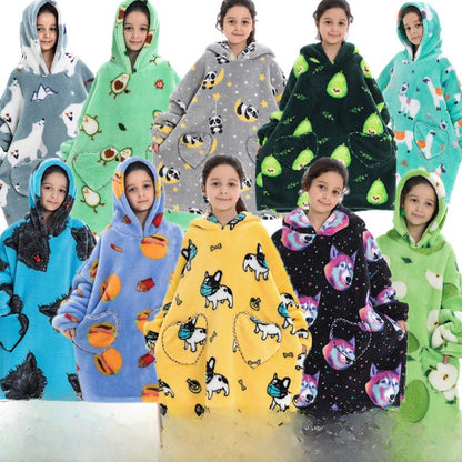 Fun Oversized hoodie blanket for Kids
