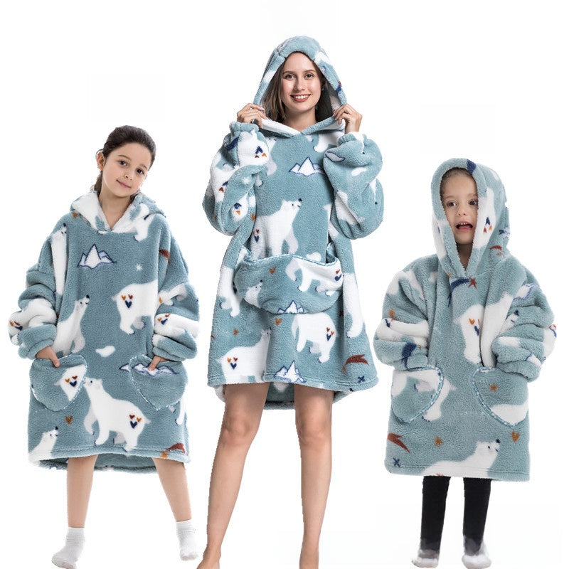 Fun Oversized hoodie blanket for Kids